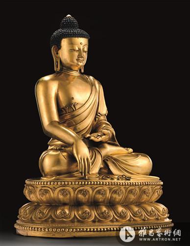 香港蘇富比秋拍 明永乐铜鎏金释迦摩尼造像2.3644亿港元成交