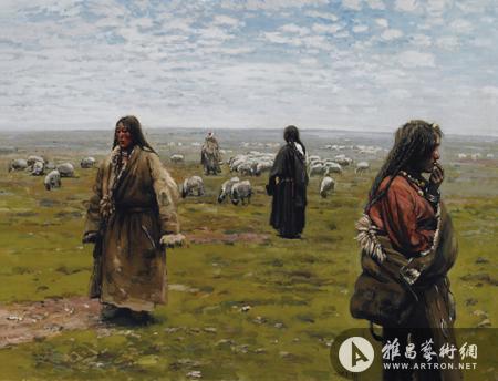 苏富比(北京)现当代中国艺术 陈丹青《牧羊女》330万成交