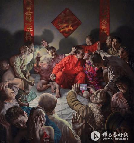 北京保利现当代中国艺术夜场 刘溢《闹洞房》805万成交