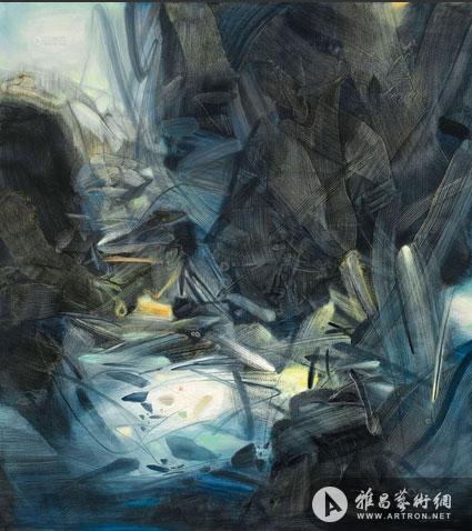 香港蘇富比现当代亚洲艺术晚间拍卖 朱德群《澄光之静》950万港元落槌