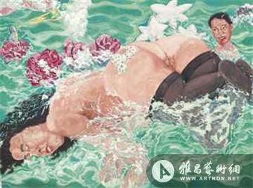 香港佳士得2014春拍：刘炜《游泳》1100万港币落槌