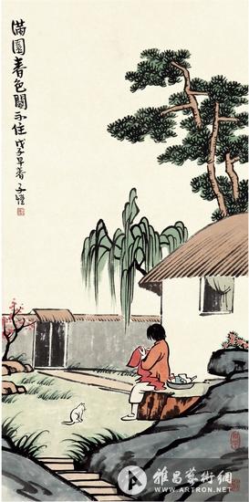 在今年春拍上,豐子愷作品《滿園春色關不住》以82.8萬元成交.