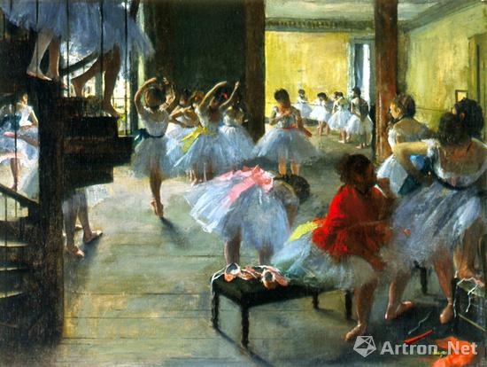 《舞蹈课》(The Dance Class)，1873