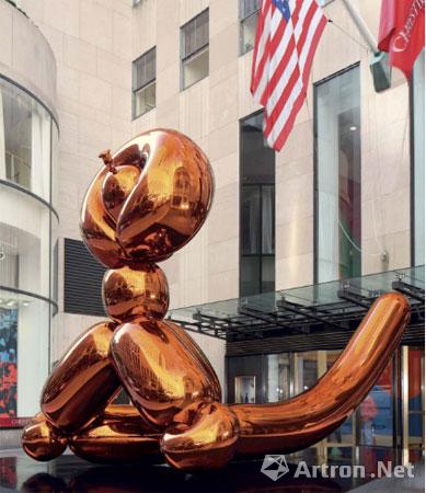 纽约佳士得2014秋拍：杰夫·昆斯《气球猴(橙色)》2592.5万美元成交
