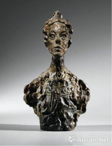 阿尔伯托•贾柯梅蒂铜像作品《安妮特》
