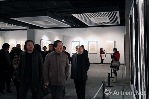 杨晓阳、纪连彬、卢禹舜等国家画院领导参观展览