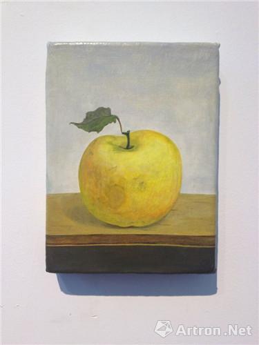 《小苹果》 时砚亮 20×15cm 布面油画  2013