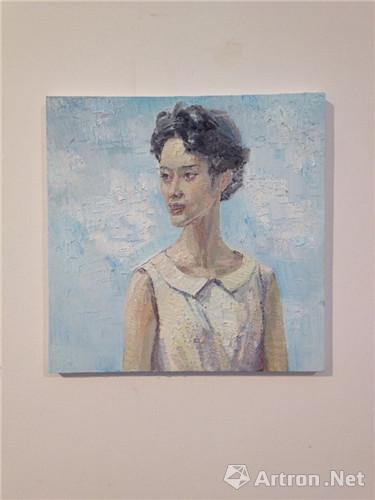 《女肖像》 王立亚 40×40cm 布面油画  2014
