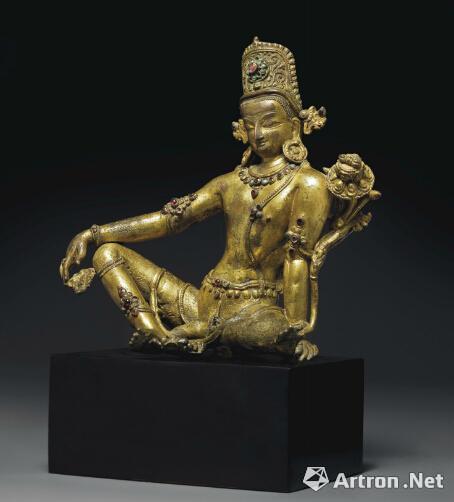 佳士得“安思远珍藏”：尼泊尔十四/十五世纪鎏金铜因陀罗坐像38.9万美元成交