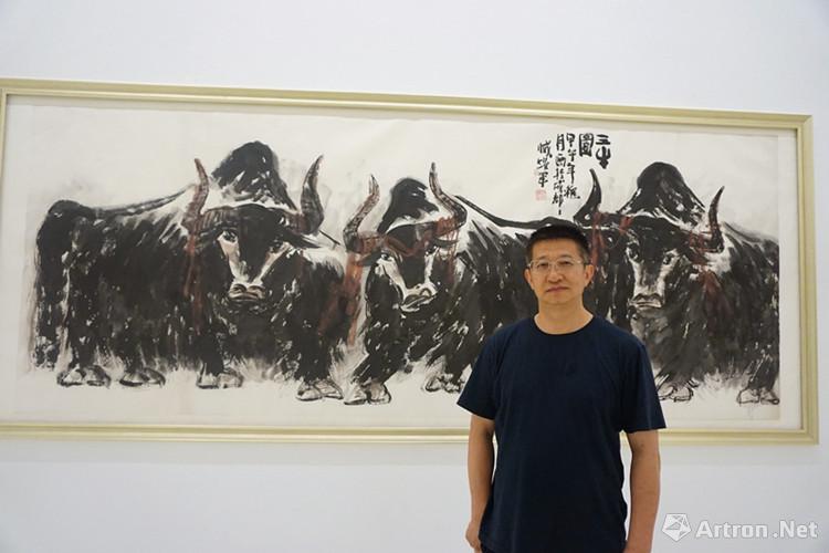 7西藏参展画家臧跃军和其作品