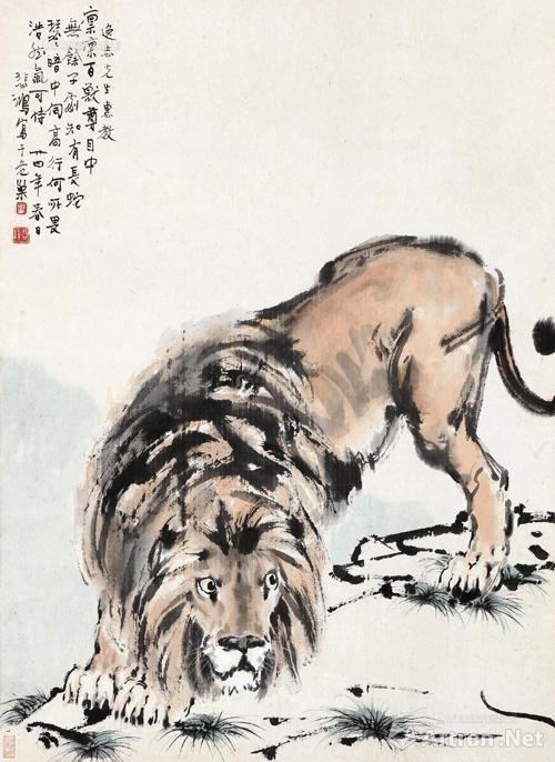 北京保利2015春拍：徐悲鸿《醒狮图》1782.5万元成交