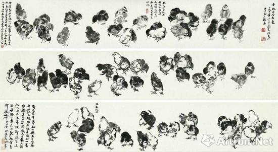 北京宝瑞盈2015春拍：黄胄《百鸡图》632.5万元成交