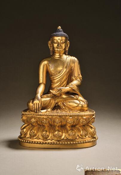 保利春拍：明宣德铜鎏金释迦牟尼坐像402.5万元成交 ()