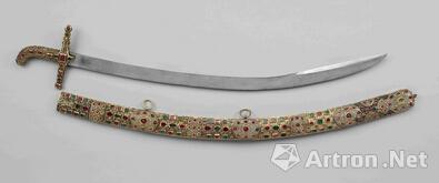 沙皇阿列克谢·米哈伊洛维奇的盛装带鞘马刀