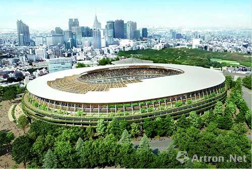 2020年东京新国立竞技场设计方案确定 隈研吾团队胜出