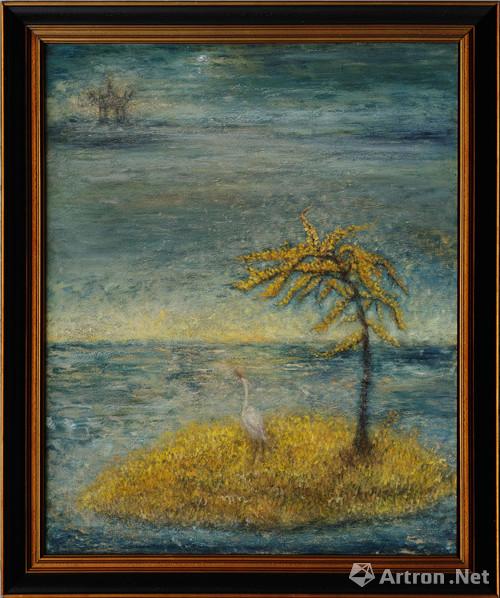 《皎月下的春天》布面油画 81x100cm 2009