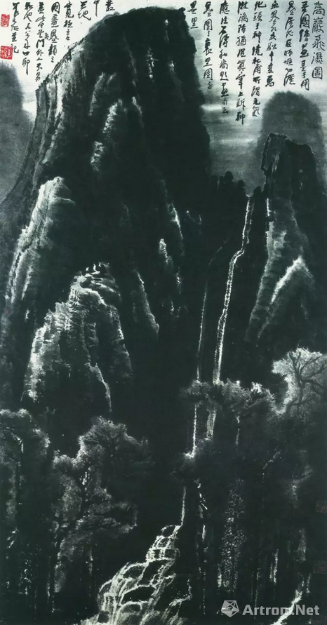 北京保利春拍推出李可染系列精品 《高岩飞瀑图》以估价待询形式上拍