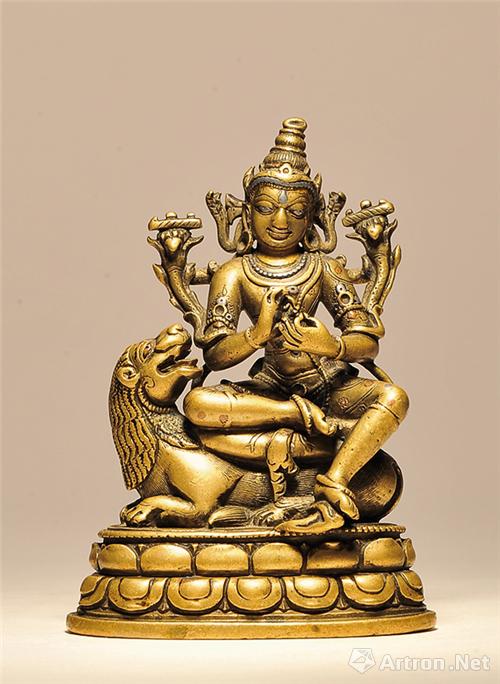 华艺国际2016春拍：印度帕拉铜文殊菩萨像以465.75万逾估价多倍成交