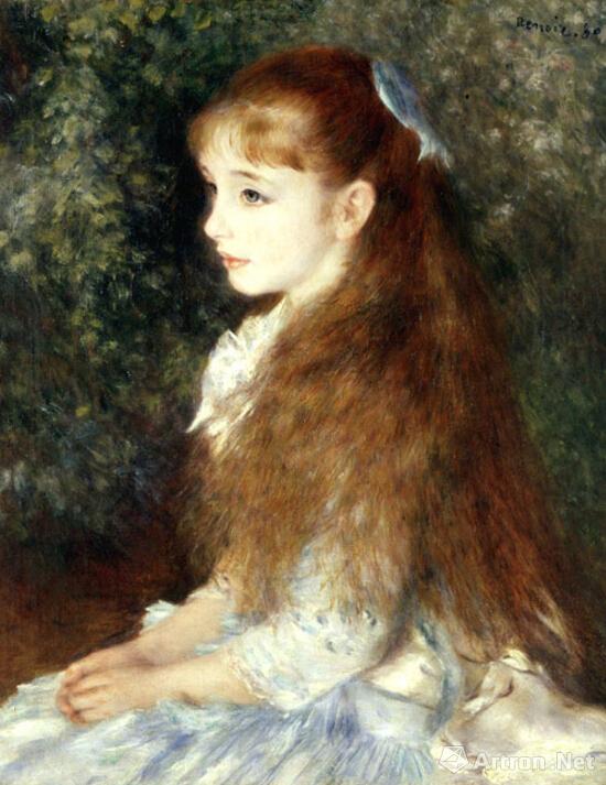 艾琳·卡亨·安德维普小姐画像 [小艾琳]  1880年帆布油画，65×54cm