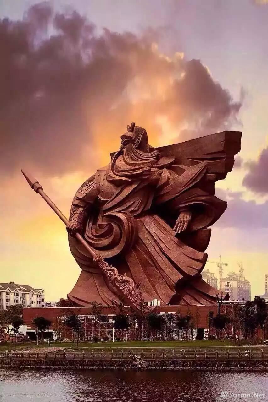 荆州关公雕像设计者图片