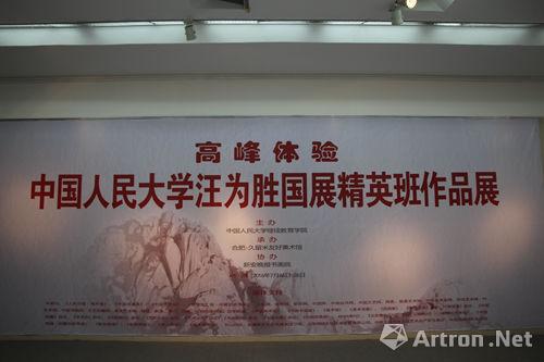 “高峰体验——中国人民大学汪为胜国展精英班作品展”16日在合肥开幕
