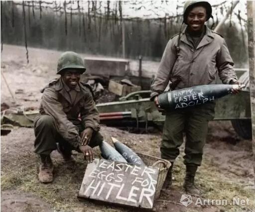 9.1944年复活节,二战的战场上,两个非裔美军拿