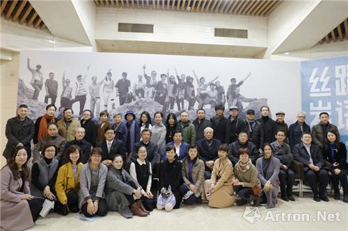 中国岩彩绘画文献展在炎黄艺术馆开幕 “丝路·岩语”呈现岩彩当代价值