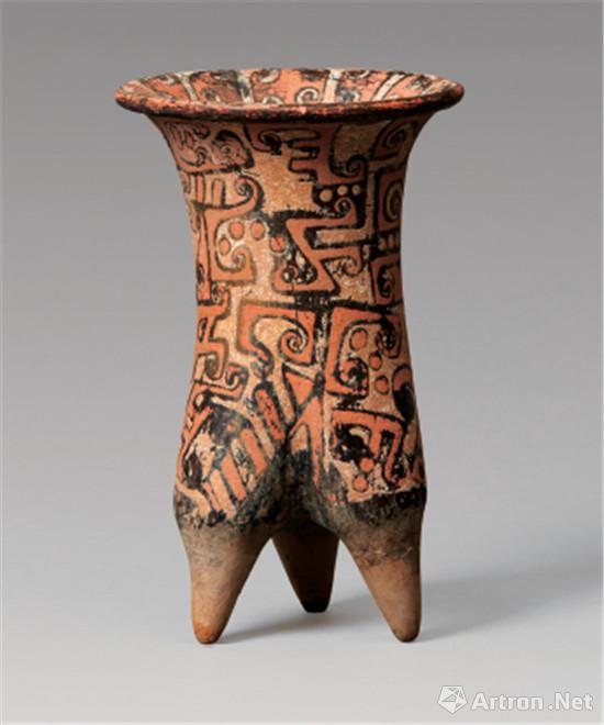 新石器時代 夏家店文化彩绘陶鬲 公元前2000-1600世纪 