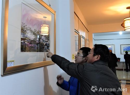 "深入生活,扎根人民"王孟鸣水彩画展于宿松县拉开帷幕